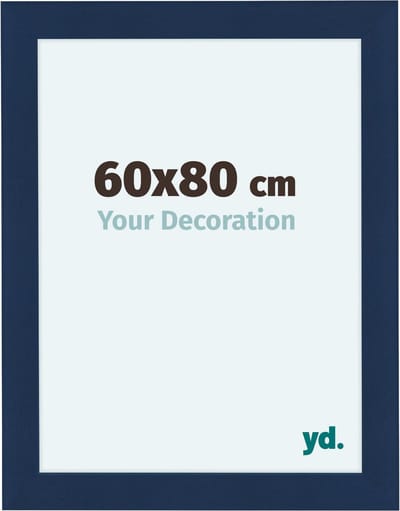 Your Decoration - Fotolijst 60x80 cm - MDF - Donkerblauw Geveegd - Como