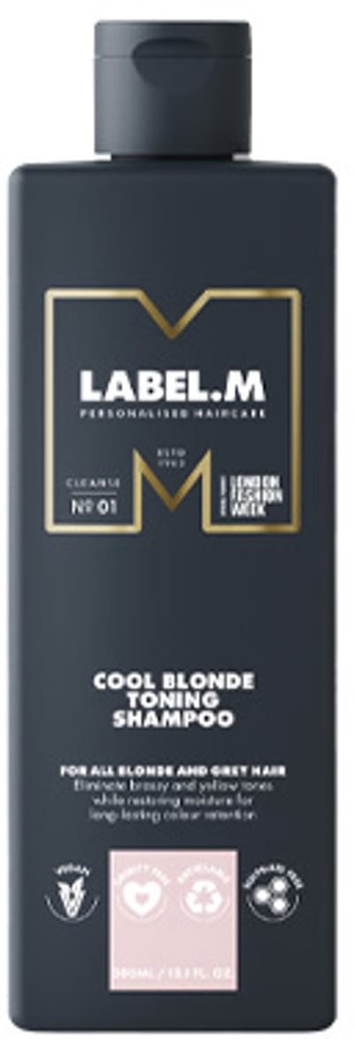 Label.M Cool Blonde Shampoo - 1000 ml- Normale shampoo - Voor Gekleurd haar -