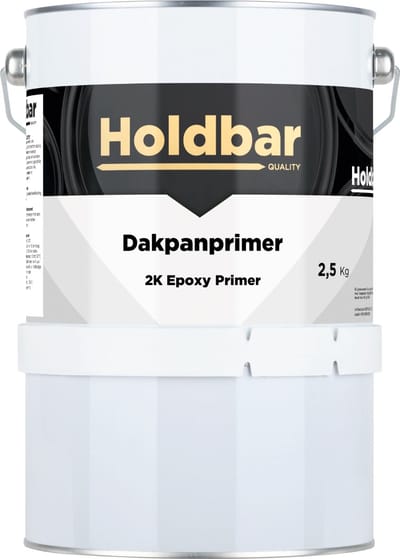 Holdbar Dakpanprimer 2,5 Kg - Hecht op Steen, Beton, Dakpannen of Bestaande coating - Geschikt voor Holdbar Dakpancoating - 2 Componenten