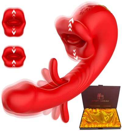 Intiem Cadeau - 3 in 1 Vibrator - Vibrators voor vrouwen - Realistische sekstoy voor vrouwen - Clitoris - G-spot - 19 standen