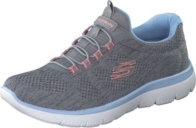 SKECHERS SUMMITS-FUN FLARE sneakers dames grijs VEGAN 150113 GYMT