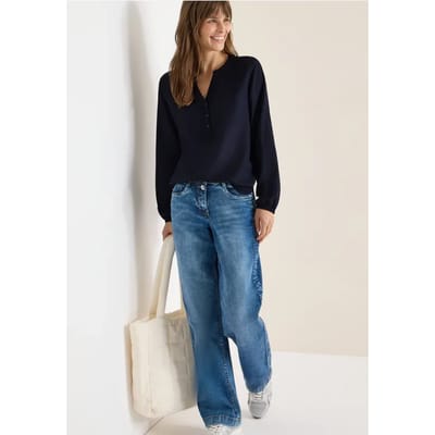 Blouse in effen kleur