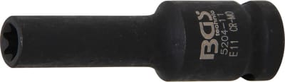 BGS Kracht Dopsleuteldop E-profiel - 1/2 - E11 mm