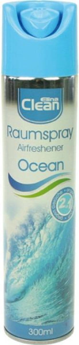 Elina Clean Kamerspray Ocean - luchtverfrisser - voordeelset 4 x 300 ml