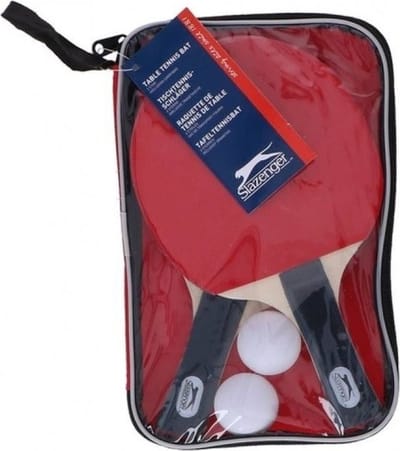 Slazenger Tafeltennis setje - 4 delig - in etui - Betjes en balletjes - Sport artikelen - Ping Pong spel