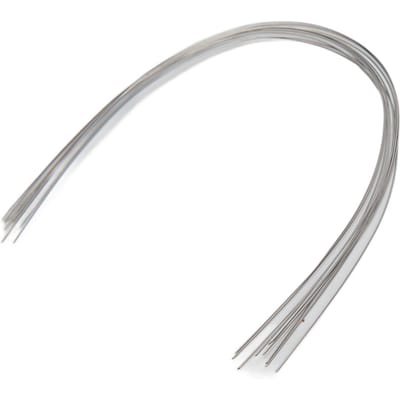 100 stuks Orthodontische Boogdraad Roestvrij Staal Elastisch Tandheelkundige Orthodontische Ronde Boogdraad Accessoire 0,012 Inch Onderste Tand gray