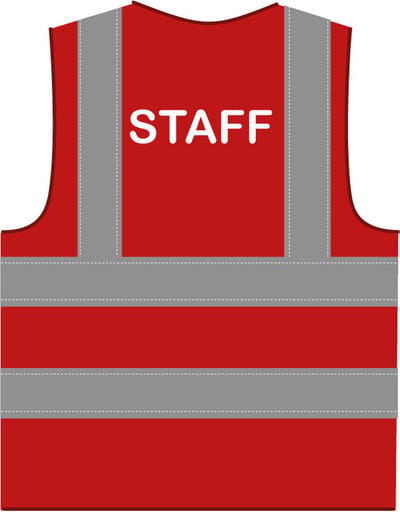 Staff hesje RWS rood