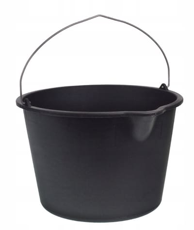 pvc emmer 20 liter - tuin emmer - bouw emmer met trechter - opvangemmer - wateremmer
