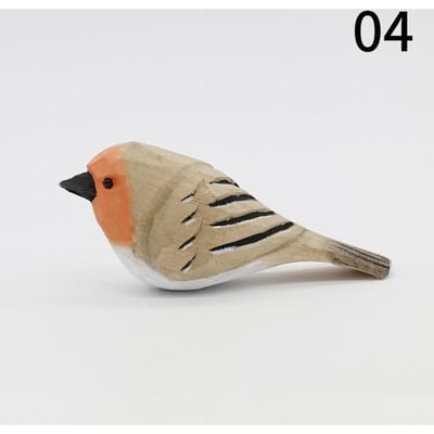 Nordische Houten Vogel Beeldjes Ornamenten Decoratieve Beeldjes Kunst Ambacht Beeldhouwwerk Miniatuur Dieren Huisdecoratie Kinderen Cadeaus