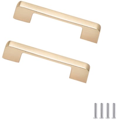 Dailygoods- Kast Handgrepen Goud - 2 Stuks - Zinklegering - Afstand 96mm - Duurzaam - Roestbestendig - Hoogte 22mm - Meubelknoppen