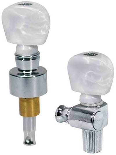 Boston BJ-1005-C Stemmechanieken voor 5-Snarige Banjo, Set van 5, Chroom, 4:1 en 10:1 Overbrenging