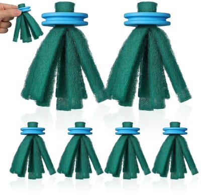 Dailygoods- Visdweilen 10 Stuks - Eierverzamelaar - Paaigransverstopplaats - Geschikt voor Vechtvissen/Guppy's - Aquariumkweekgebieden - Zachte Spons - Paaimop