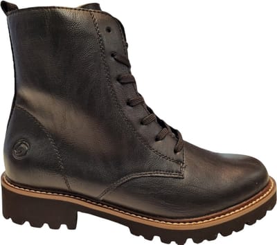 Remonte D8661 00 Dames Veterboots - Zwart - 38