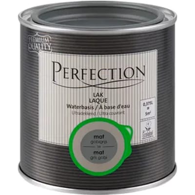 Perfection Houtlak Ultradekkend - Mat - Gobigrijs - 375ml