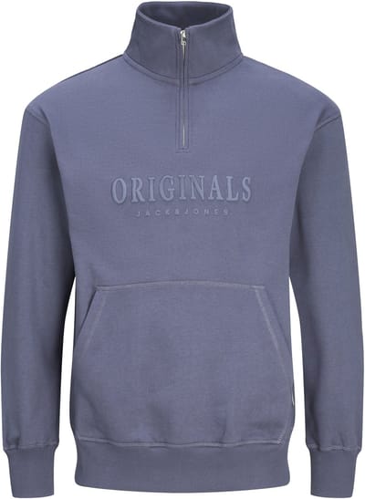 JACK&JONES - JORFREDERIKSBERG SWEAT QUARTER ZIP PLS - Jongens - Sweaters