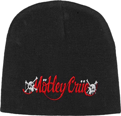 Motley Crue - Dr Feelgood Logo Beanie Muts - Zwart