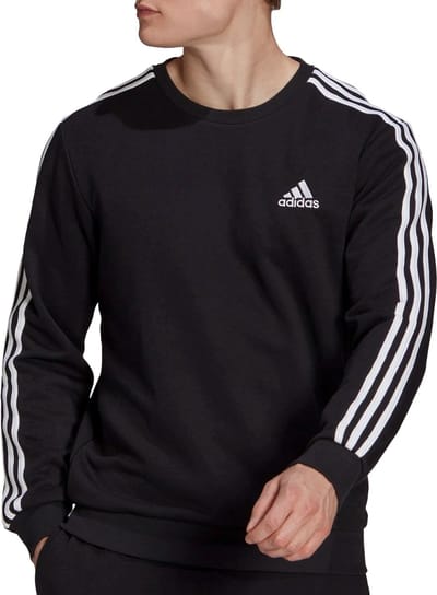 adidas Essentials Sweatshirt Heren - sportshirts - zwart - maat S