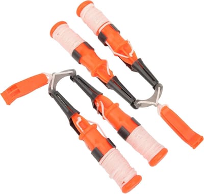 Veiligheidspicks voor IJsvisserij, 2 Stuks Levensreddende IJsvisaccessoires met Dubbele Handhamer en Veiligheidsgordel voor Buitenactiviteiten