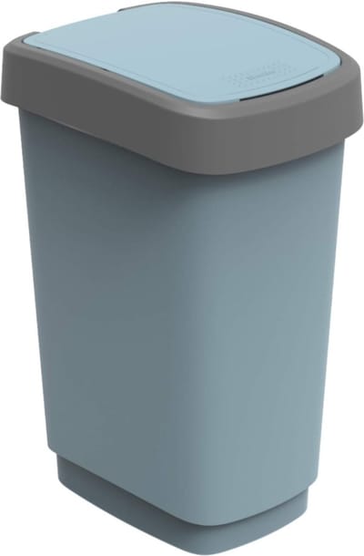 Eco Twist Vuilnisemmer, 10 liter, 24,8 x 18,1 x 33 cm, blauw, 25 liter