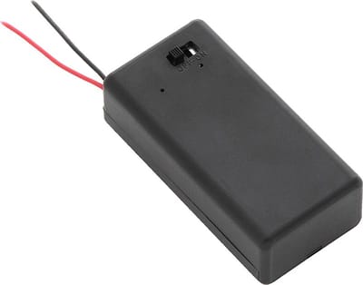 Batterijhouder 9V 6F22 - Met schakelaar en montagekabels