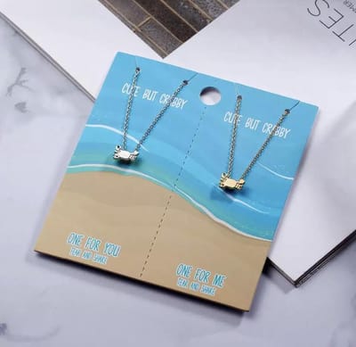 Akyol - Vriendschapketting - Ketting - Vriendschap - 2stuks - Krab - vrienden - Ketting - vriendinnen ketting - vriendschaps ketting - vriendschap ketting - bff cadeau - bff ketting - ketting voor meisjes - ketting voor 2