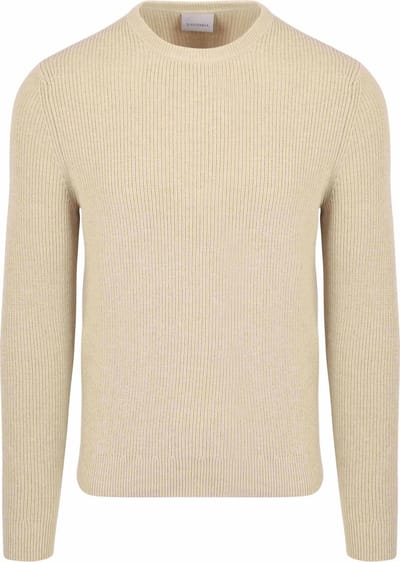 Suitable Trui Wol Blend Ecru - Maat XL - Heren - Sweater