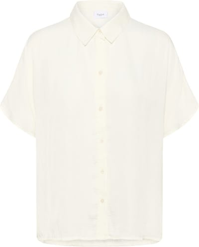 Saint Tropez MadsineSZ SS Shirt Dames Overhemd - Winter White