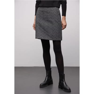 Zigzag jacquard rok