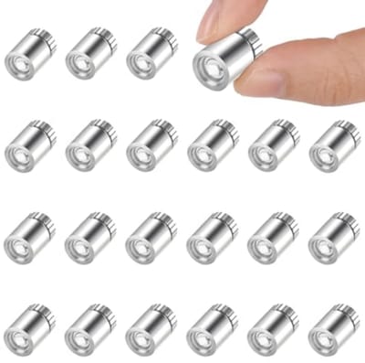 longziming -Mini LED Lampjes Set - Kleine LED Verlichting - Decoratieve Lampjes - Compact formaat - Eenvoudige bediening - Kunststof - Sfeerverlichting - Energiezuinig - Flexibel gebruik - 22 stuks (wit licht)