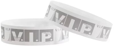 Akyol - Vip Festival bandje - 100 stuks - grijze bandje - polsbandje - evenementenbandjes - festivalbandjes - papieren bandje - bandjes voor toegang