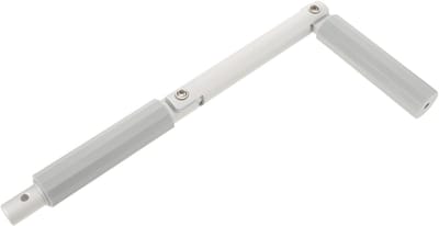Raamkruk Handgreep - Raamslinger Aluminium - Ventilatie Bediening - Ergonomisch Ontwerp - 39 cm Lengte - Lichtgrijs