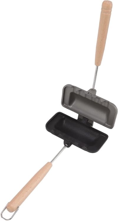 Pan Koekenpan - Sandwichmaker Grill - Ontbijt Maken - Compact Ontwerp - 450g - Zwart