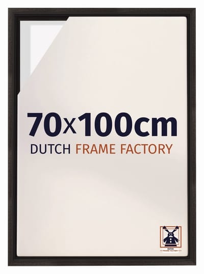 Baklijst 70x100 cm - Eiken Donker - Geschikt voor Canvasdoek - MDF Baklijst Lausanne