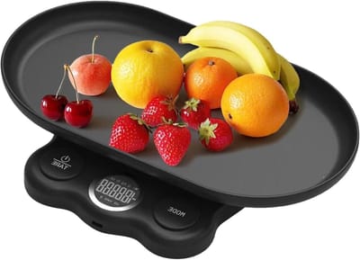 Huisdier Weegschaal - Kleine Dieren - Gezondheid Monitoren - Hoge Precisie 1g - Tot 15 kg - Zwart