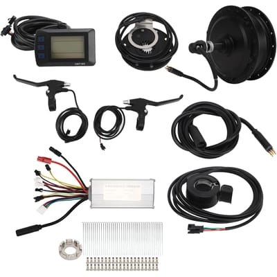 Elektrische Fiets Conversie Kit 36V 500W Achterwielmotor 22A Controller M3 Display Wiel Kit voor Vouwbare Mountainbike For 28/29in 700C Wheel Spokes