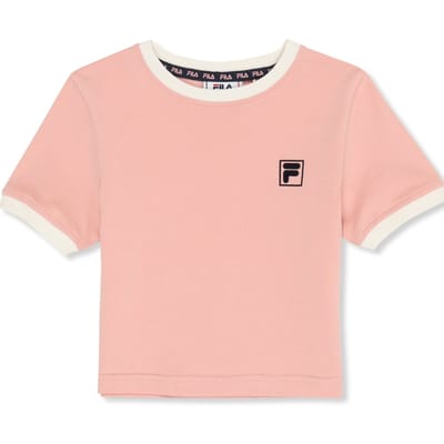 FILA Pratolino Cropped Ringer T-shirt Mellow Rose-egret Größe: 86/92 | T-Shirts Outlet | Unisex | Rosa