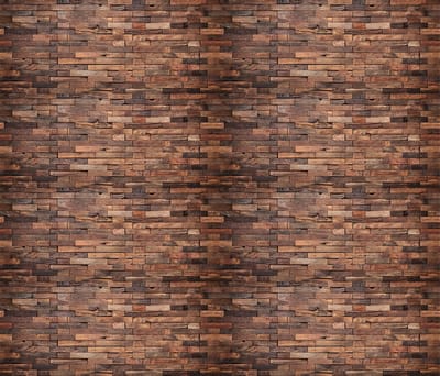 Zelfklevende vinyl muurbekleding op rol per meter - Muursticker voor hoofdbord - VINTAGE BRUIN HOUT - 120x140cm