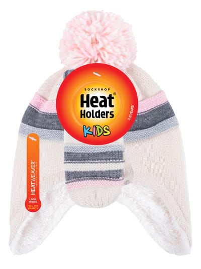 Heat Holders - Pom Pom Muts En Wanten Set Voor Meisjes - Buttercream