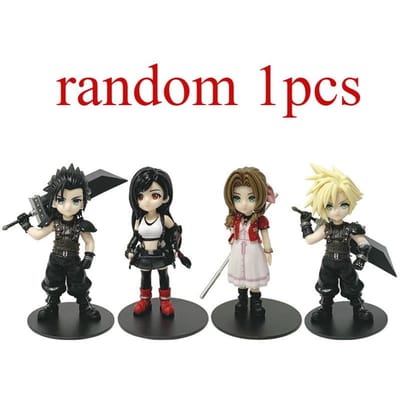 11-12cm Anime Cloud Strife Tifa Lockhart Aerith Gainsborough Zack·Fair Figuur Model PVC Speelgoed Bureau Collectie Accessoires Cadeau