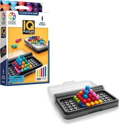 Logisch Denkspel Puzzel - 120 Uitdagingen in 2D & 3D - Educatief en Compact Reisspel voor Kinderen vanaf 6 Jaar