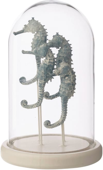 J-Line stolp Zeepaard - glas - wit/blauw - small