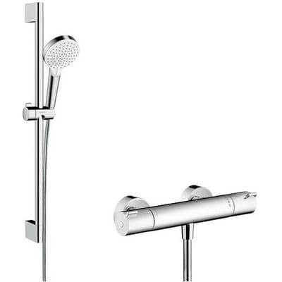hansgrohe Crometta Vario Renovatieset 1001 Cl - Thermostaat - Ecostat thermostaat - 65 cm - wit / Chroom