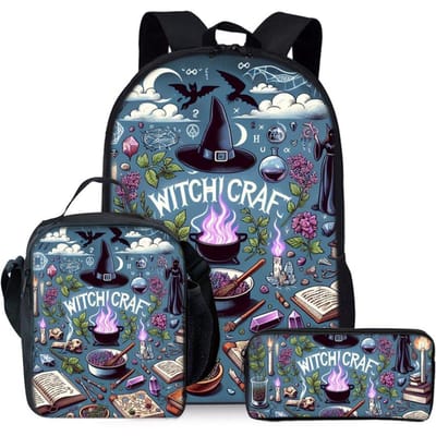 Magische Drank Print Drie Delige Rugzakken Set voor Jongens en Meisjes Beste Cadeaus 2D Platte Cartoon Schooltas voor Kinderen