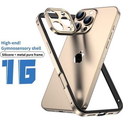 Woestijn Titanium Camera Lens Beschermer Bumper Case Cover Voor iPhone 17 Air 16 Pro Max 15 Plus 14 13 Bescherming Telefoon Accessoires iPhone 14