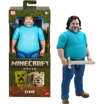 Mattel A Minecraft Movie Action Figure Large Steve 30 cm Action Figuur