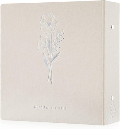 Extra groot fotoalbum voor 1000 foto's, met insteekhoezen en linnen omslag, geschikt voor 10x15 cm portret- en landschapfoto's, beige