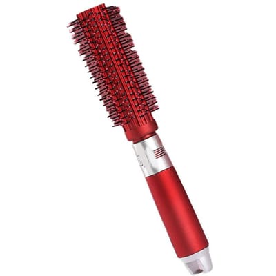 Brosse Ronde pour Cheveux Brosse Antistatique Rouleau Outil de Coiffure pour Séchage au Sèche-Cheveux Boucler Lisser Rouge rouge