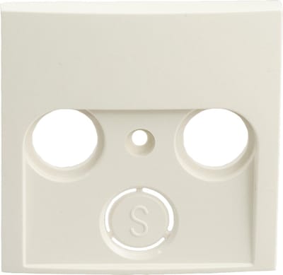 Berker S1 centraalplaat – radio – tv – crème
