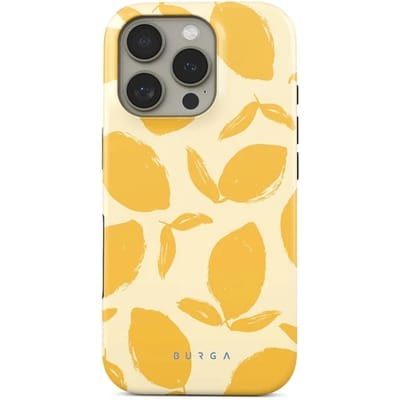 BURGA Telefoonhoesje voor iPhone 16 PRO - MagSafe-compatibel - Schokbestendige Hardcase Hoesje - Lemon Tart