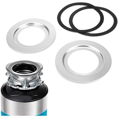 Adaptateur pour broyeur de déchets alimentaires en acier inoxydable de 180 mm à 114 mm, pièces et accessoires white